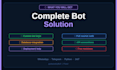 develop a whatsapp and telegram chatbot with python