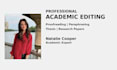 proofread, edit and paraphrase master and bachelor thesis or journal manuscript