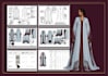 create fashion tech pack for abaya kaftan and modest wear brands