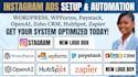 integrate instagram ads wpform wordpress paystack openai zoho crm hubspot zapier