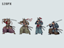pixel art bosses, characters and sprite animations