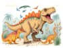 draw dinosaurs and animals illustrations