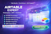 build airtable database, airtable automation, airtable CRM as airtable expert