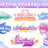 design vtuber logo, cute anime log, gaming and streamer