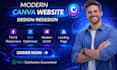 design canva website redesign canva website design for ugc portfolio website