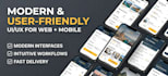 design clean user friendly UI UX for web and mobile apps