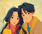 draw cool anime couple for you