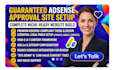 setup complete website for guaranteed google adsense approval for any niche