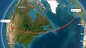 create real flight route map animation video