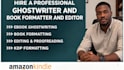 be your ebook ghostwriter, editor, formatter, and journal designer