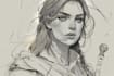 unique fantasy character sketch for you