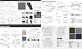 design cap, hat tech pack, trucker, bucket hat, dad, flat sketch with 3d mockup