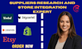 be your shopify expert vinted zalando subito supplier integration store research