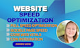 do wordpress speed optimization, fix core web vitals, and boost page speed score