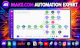 fix make com automation make com expert make com social media scenario made com