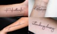 design elegant tattoo lettering and script