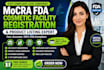 do fda cosmetic facility registration, mocra compliance fast
