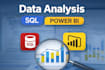 do sql data analysis and create professional power bi dashboards
