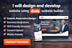 design  develop website using duda website builder