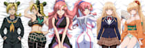 create dakimakura design for female anime character