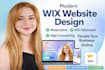 create modern wix website design or redesign wix website