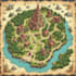 fantasy map maker vector map illustration city map design