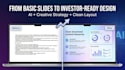 create ai powered pitch deck and professional presentation design