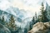draw a watercolor illustration