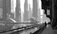 craft futuristic cyberpunk cityscapes with elements