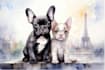 draw watercolor pet portrait