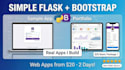 build simple flask web app with bootstrap frontend