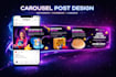 do instagram carousel posts ads design canva carousel social media carousel post