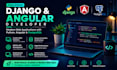 build professional web application using django and angular