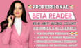 beta reader, romance beta reader, beta reader fantasy, sci fi horror beta reader