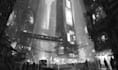 draw a unique cyberpunk city concept for storytelling
