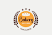 design a warm bakery logo with handmade style