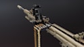 create gun model 3d hard surface models with textures and renders