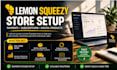 set up lemon squeezy store, payments, saas subscriptions, digital product system