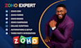 setup zoho CRM zoho one book subscription checkout inventory analytic automation