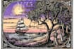make a medieval woodcut style illustration