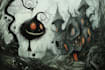 draw fantasy illustrations, tim burton concept art
