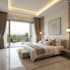 design modern villa exterior and interior with 3d render