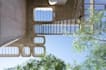 3d hill house design, residential site plan cgi render, 3d terrain design model