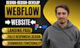 design develop webflow website redesign webflow landing page