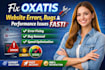 fix oxatis website errors  bugs and performance issues fast