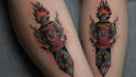 create any design in old school tattoo style