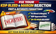 fix your KDP bleed and margin rejection