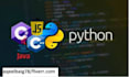 create c, cpp, c sharp and python programming assignment