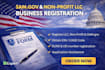 do llc, sam gov, nonprofit business registraction, naics code, cage code, uei