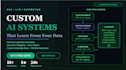 build gen ai solutions, rag, train ai models, llm, chatgpt, ai chatbot, nlp